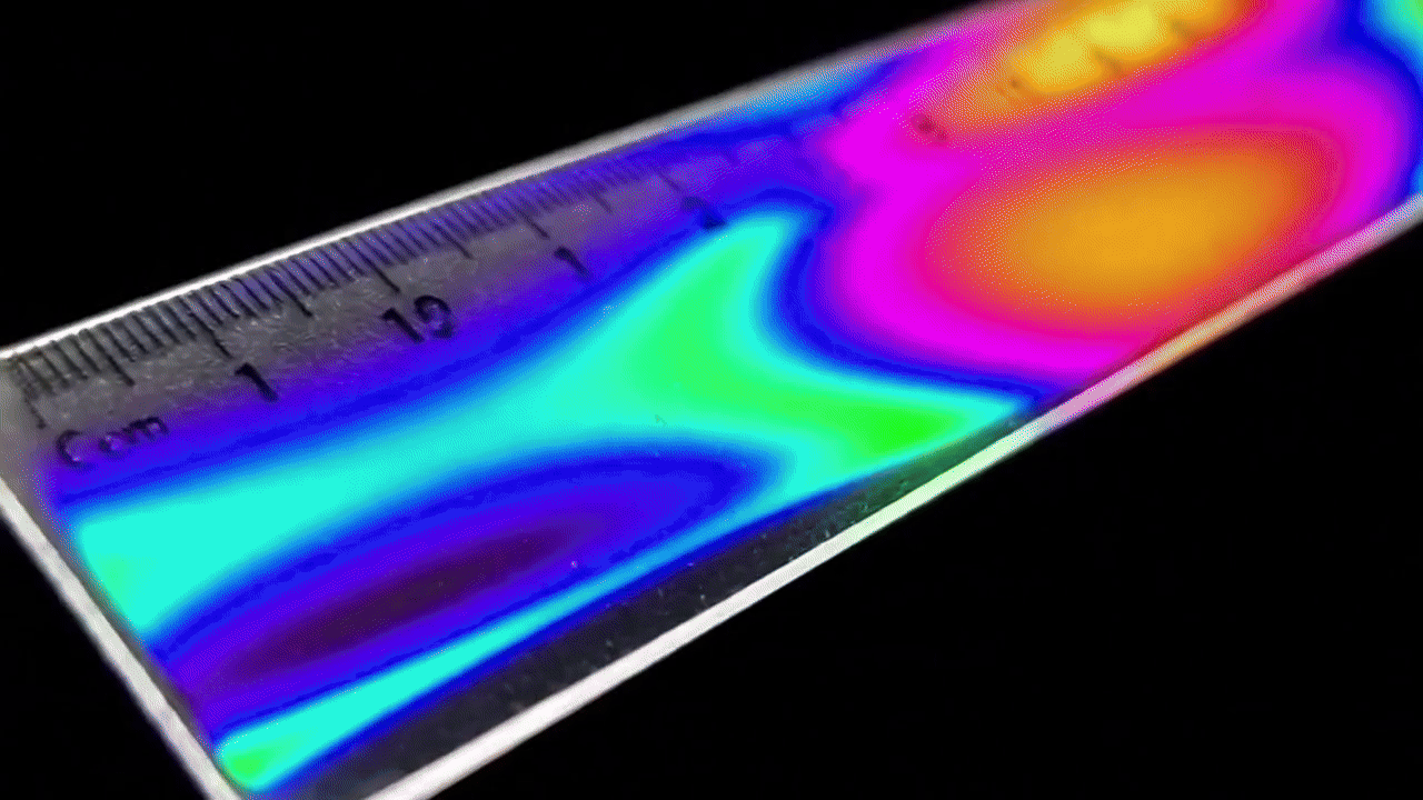 Polarized Plastic Fringes